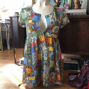 Majolica Viscose Baby Doll Dress, Size 8